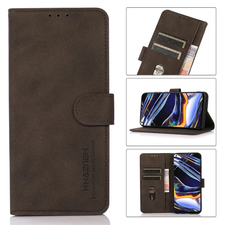 For Nokia X30 5G KHAZNEH Matte Texture Leather Phone Case(Brown)