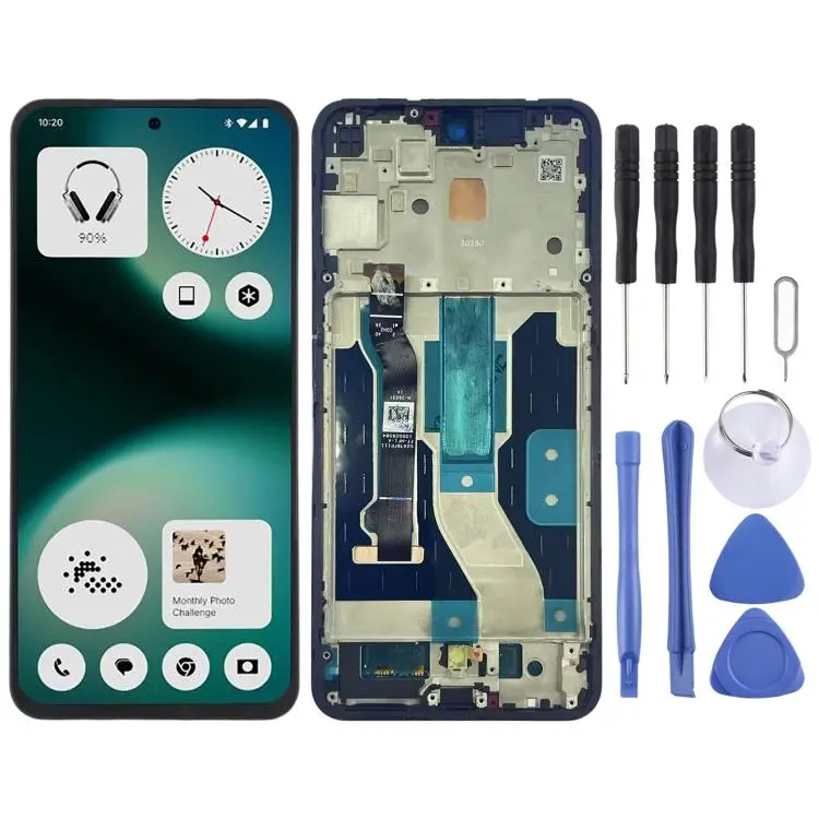 For Nothing Phone 3a Lite A001T Original LCD Screen Digitizer Full Assembly with Frame (Black)