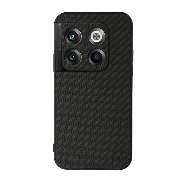 For OnePlus Ace Pro / 10T Carbon Fiber Texture PU Phone Case(Black)