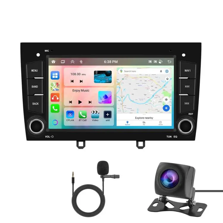For Peugeot 408 2010-2024 Car Stereo Radio Wireless CarPlay Android Auto 7 inch Touchscreen Player, Memory
