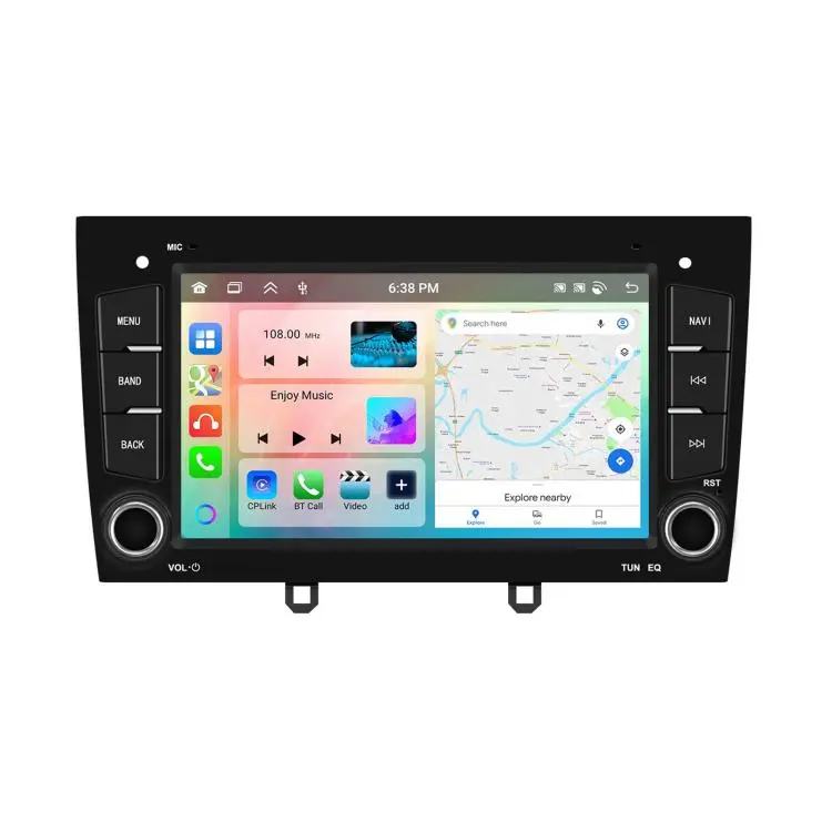 For Peugeot 408 2010-2024 Car Stereo Radio Wireless CarPlay Android Auto 7 inch Touchscreen Player, Memory