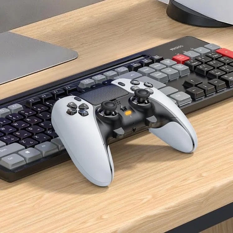 For PS5 / PS4 / PC Yesido KB48 P5 Wireless Game Controller(White)