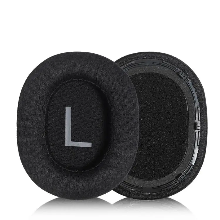 For QCY H4 Headphone 1pair Replacement Ear Pads Soft Foam Ear Cushions Football Mesh Black