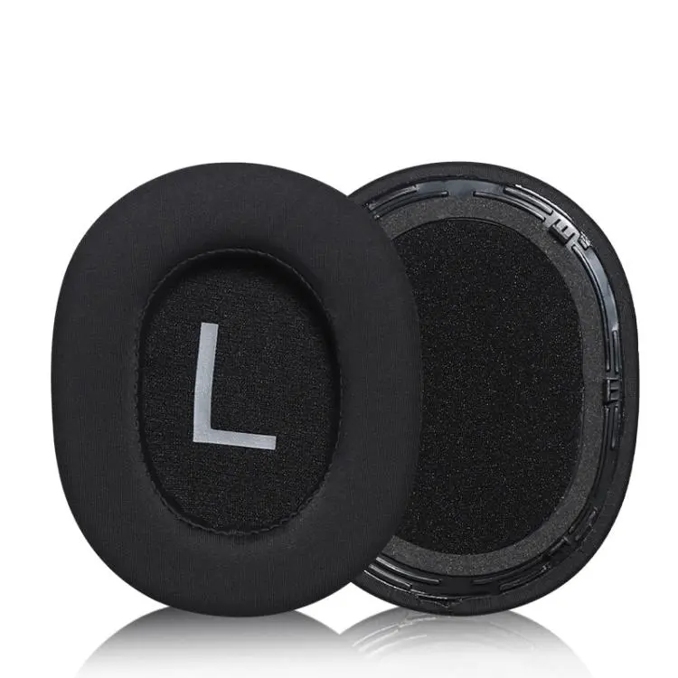 For QCY H4 Headphone 1pair Replacement Ear Pads Soft Foam Ear Cushions Ice Silk Black