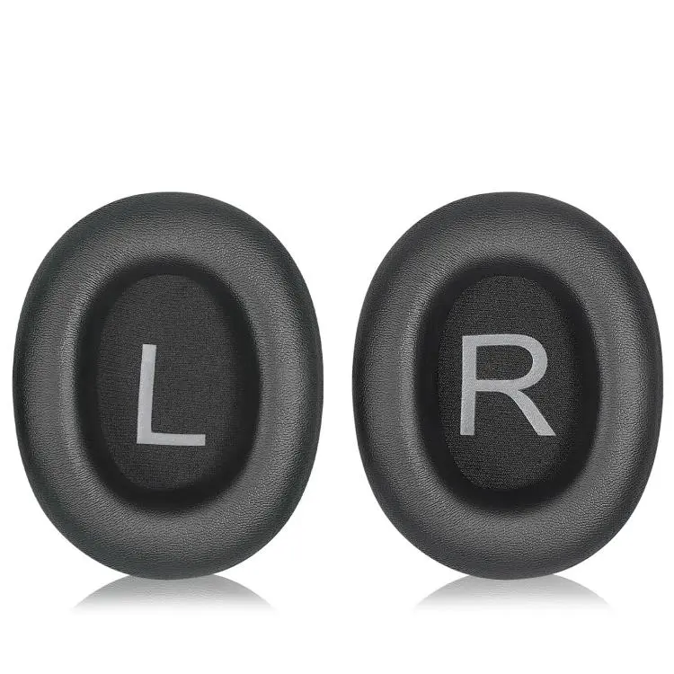 For QCY H4 Headphone 1pair Replacement Ear Pads Soft Foam Ear Cushions Protein Leather Black