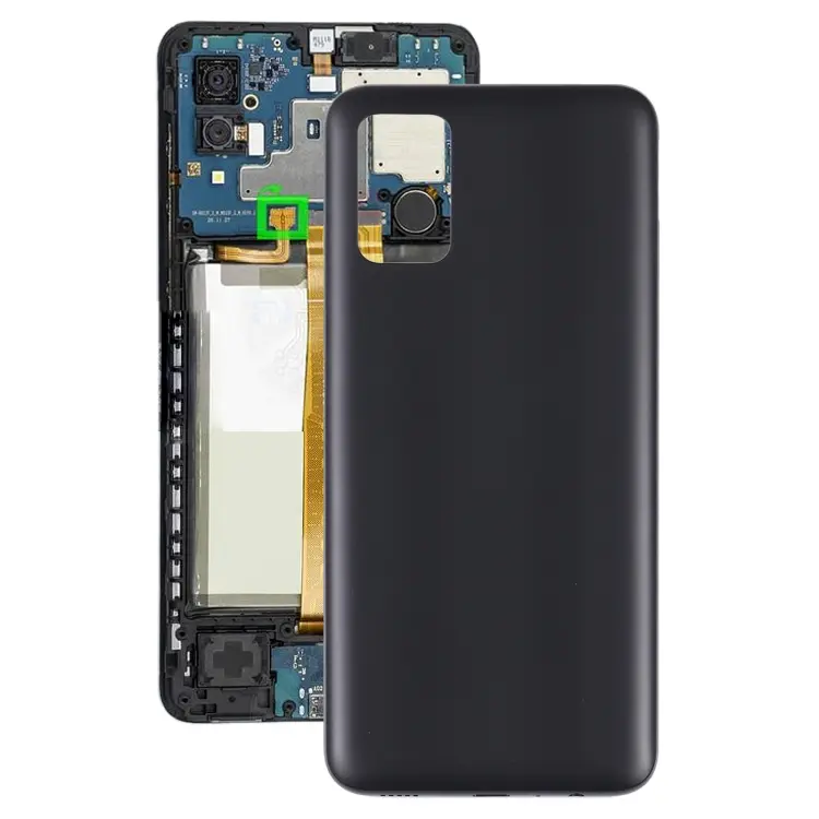 For Samsung Galaxy A03S SM-A037F Battery Back Cover (Black)