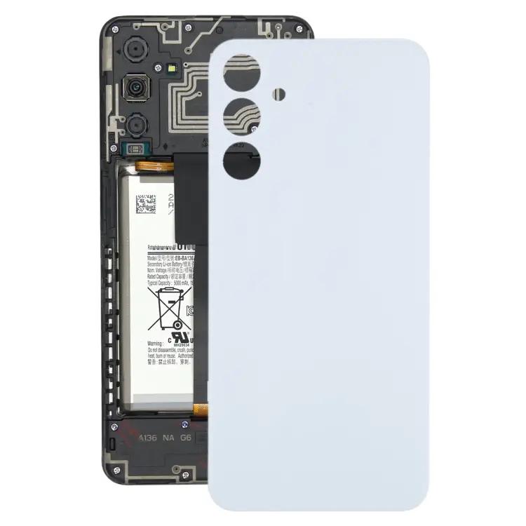 For Samsung Galaxy A15 SM-A155F Battery Back Cover(White)