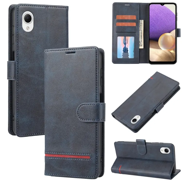 For Samsung Galaxy A22e / A23e / A23s / A23 5G JP Classic Wallet Flip Leather Phone Case(Blue)