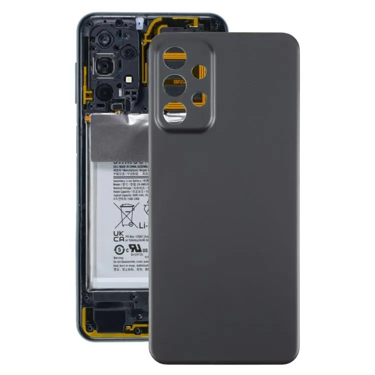 For Samsung Galaxy A23 5G SM-A236B Back Cover(Black)