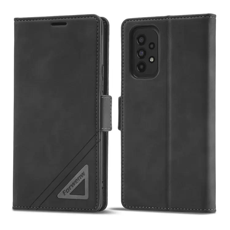 For Samsung Galaxy A23 / F23 / M23 Forwenw Dual-side Buckle Leather Phone Case(Black)
