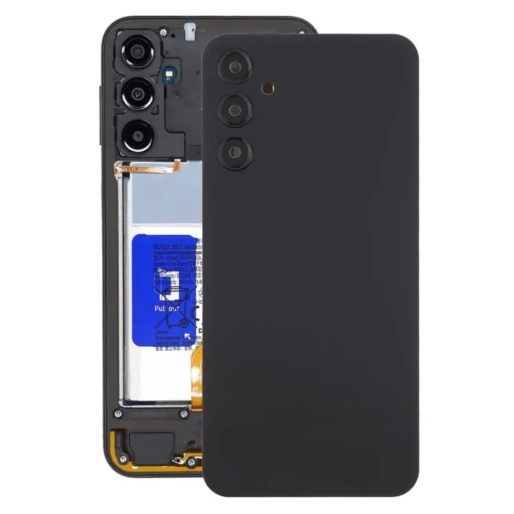 For Samsung Galaxy A24 SM-A245 Battery Back Cover with Camera Lens Frame(Black)