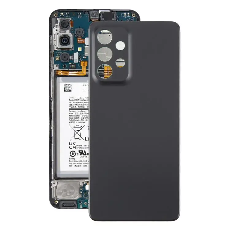 For Samsung Galaxy A33 SM-A336B Back Cover(Black)
