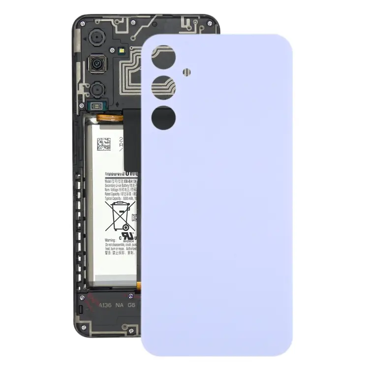 For Samsung Galaxy A34 SM-A346B Battery Back Cover(Purple)