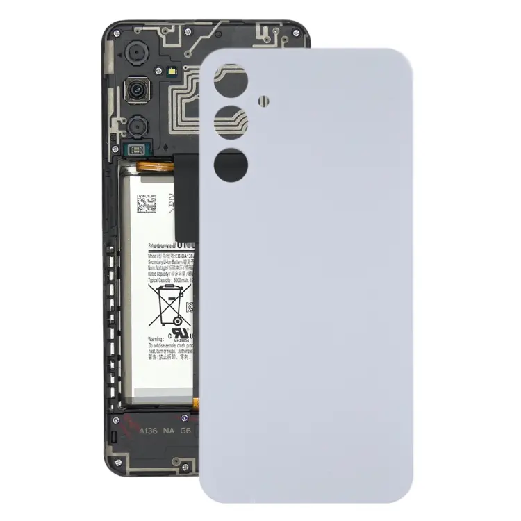 For Samsung Galaxy A34 SM-A346B Battery Back Cover(Silver)