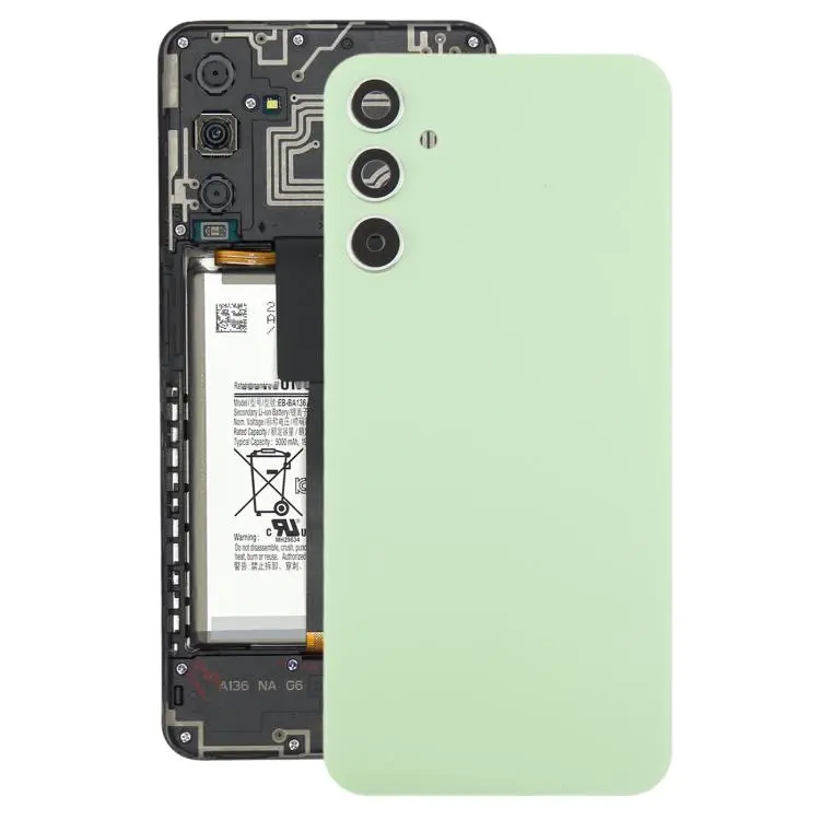 For Samsung Galaxy A34 SM-A346B Battery Back Cover with Camera Lens Frame(Green)