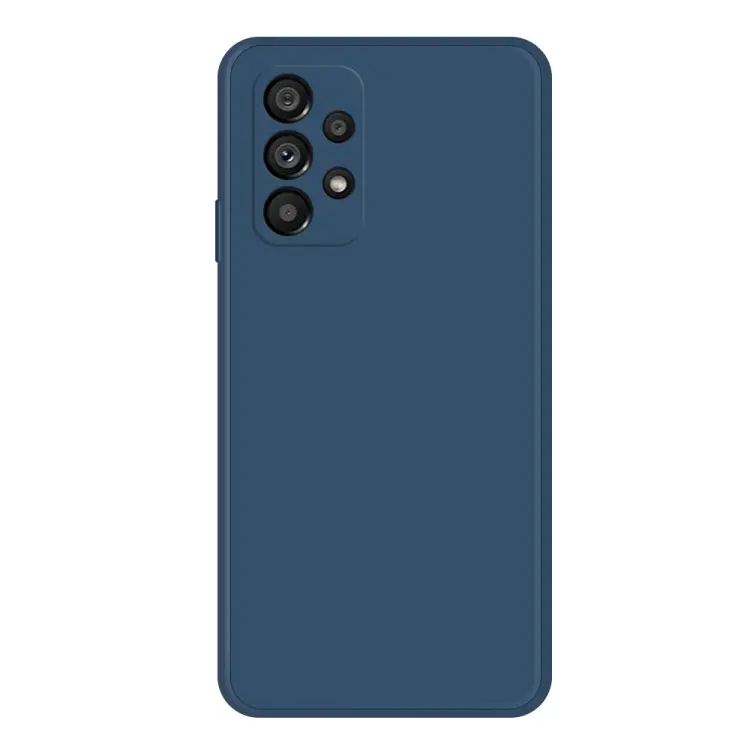 For Samsung Galaxy A53 5G Imitation Liquid Silicone Phone Case(Blue)