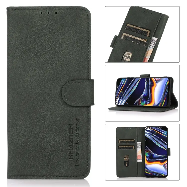 For Samsung Galaxy A54 5G KHAZNEH Matte Texture Leather Phone Case(Green)