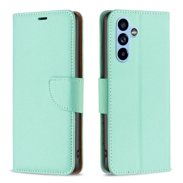 For Samsung Galaxy A54 5G Litchi Texture Pure Color Leather Phone Case(Green)
