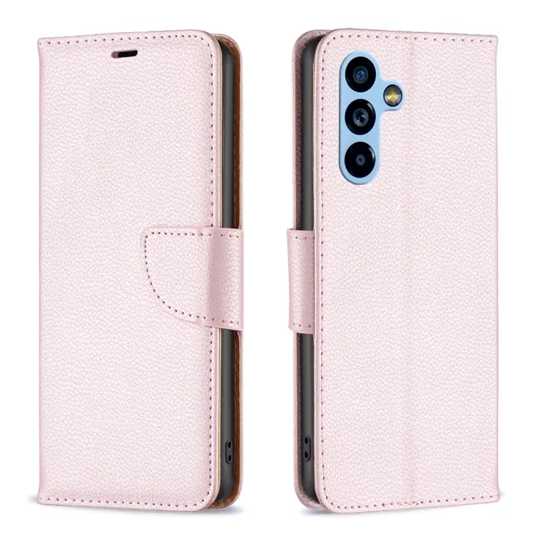 For Samsung Galaxy A54 5G Litchi Texture Pure Color Leather Phone Case(Rose Gold)