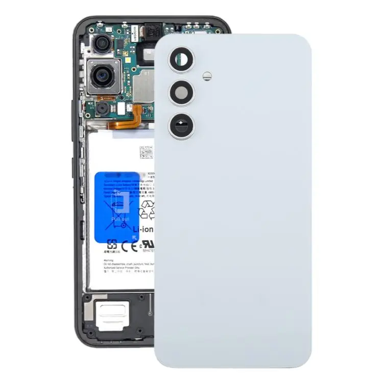 For Samsung Galaxy A54 SM-A546B Battery Back Cover with Camera Lens Frame(White)