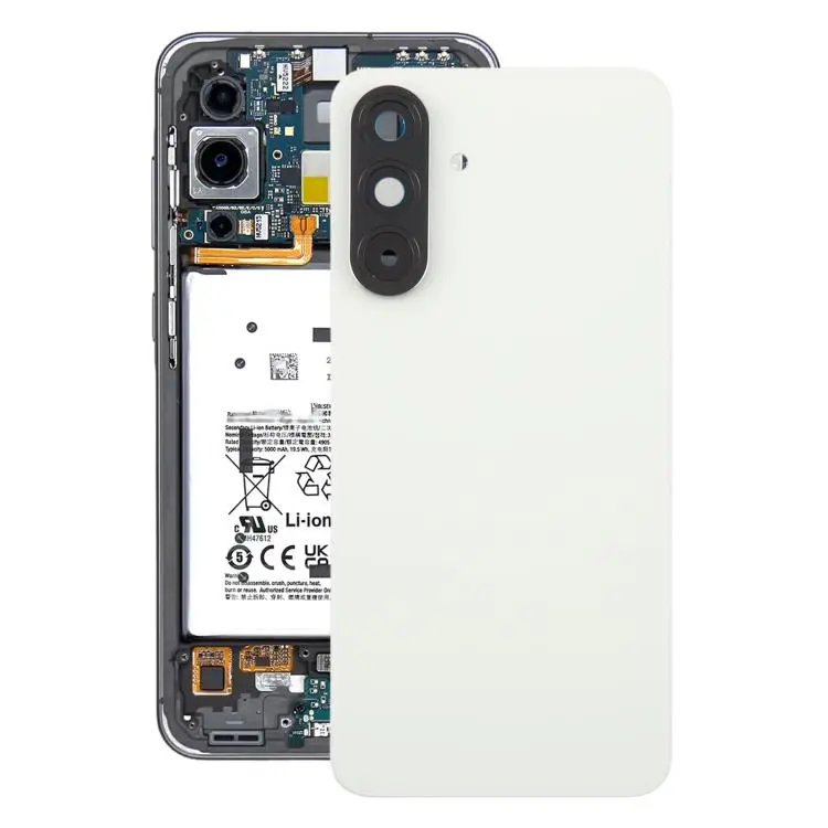 For Samsung Galaxy A56 SM-A566B OEM Battery Back Cover with Camera Lens Frame(White)