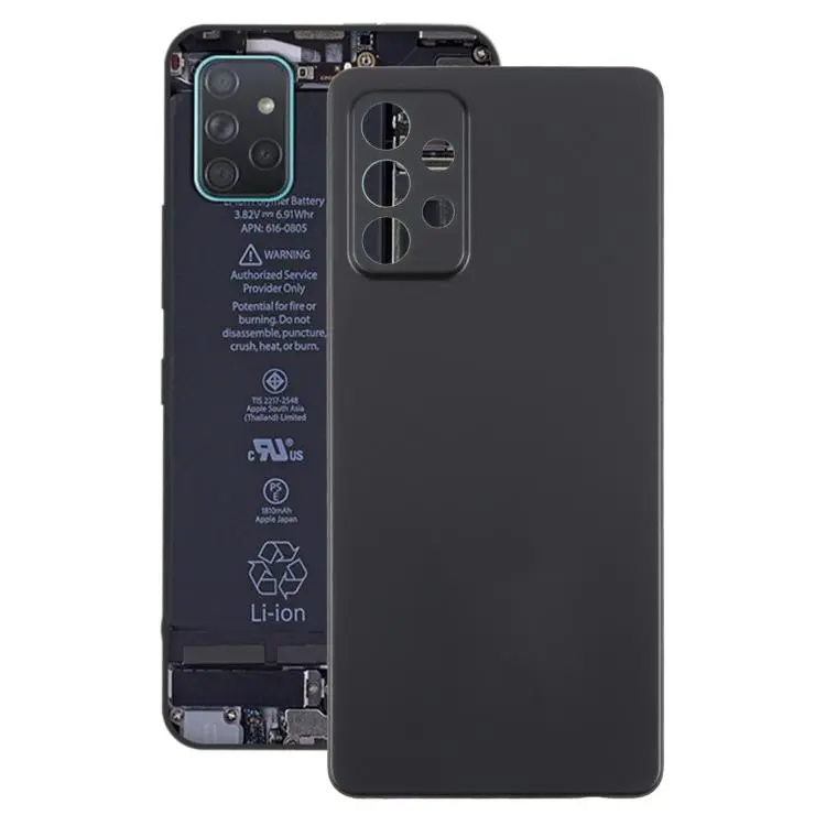 For Samsung Galaxy A72 4G SM-A725F Back Cover(Black)