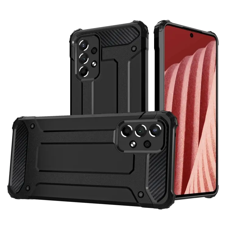 For Samsung Galaxy A73 2022 Magic Armor TPU + PC Combination Phone Case(Black)