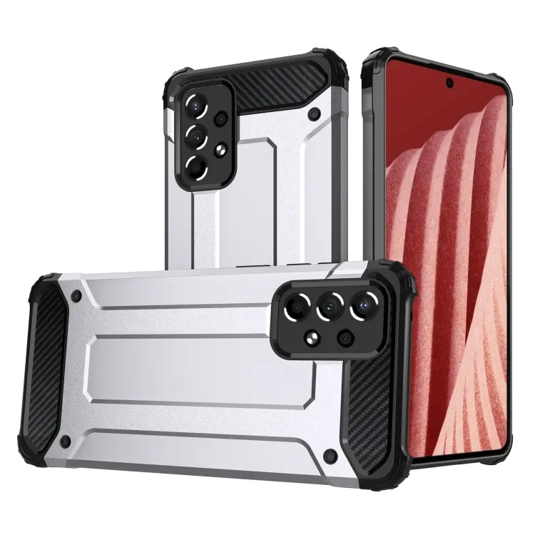 For Samsung Galaxy A73 2022 Magic Armor TPU + PC Combination Phone Case(Silver)
