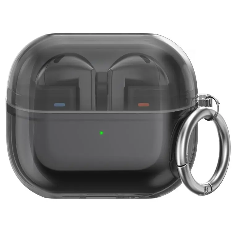 For Samsung Galaxy Buds 3 / 3 Pro AhaStyle WG162 Shock-Resistant TPU Earphone Case(Transparent Black)