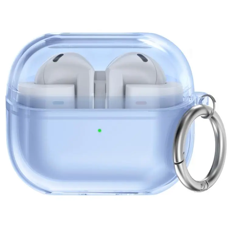 For Samsung Galaxy Buds 3 / 3 Pro AhaStyle WG162 Shock-Resistant TPU Earphone Case(Transparent Blue)