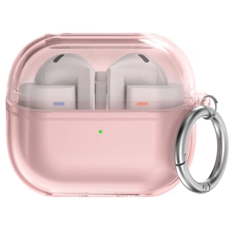 For Samsung Galaxy Buds 3 / 3 Pro AhaStyle WG162 Shock-Resistant TPU Earphone Case(Transparent Pink)
