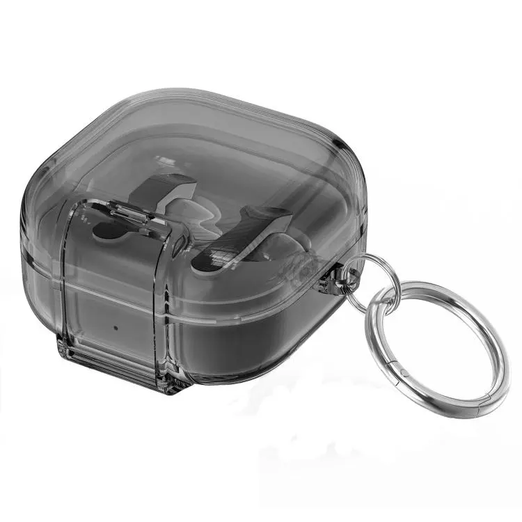 For Samsung Galaxy Buds4 / 4 Pro Starry Security Lock Earphone Case with Holder & Keyring(Black)