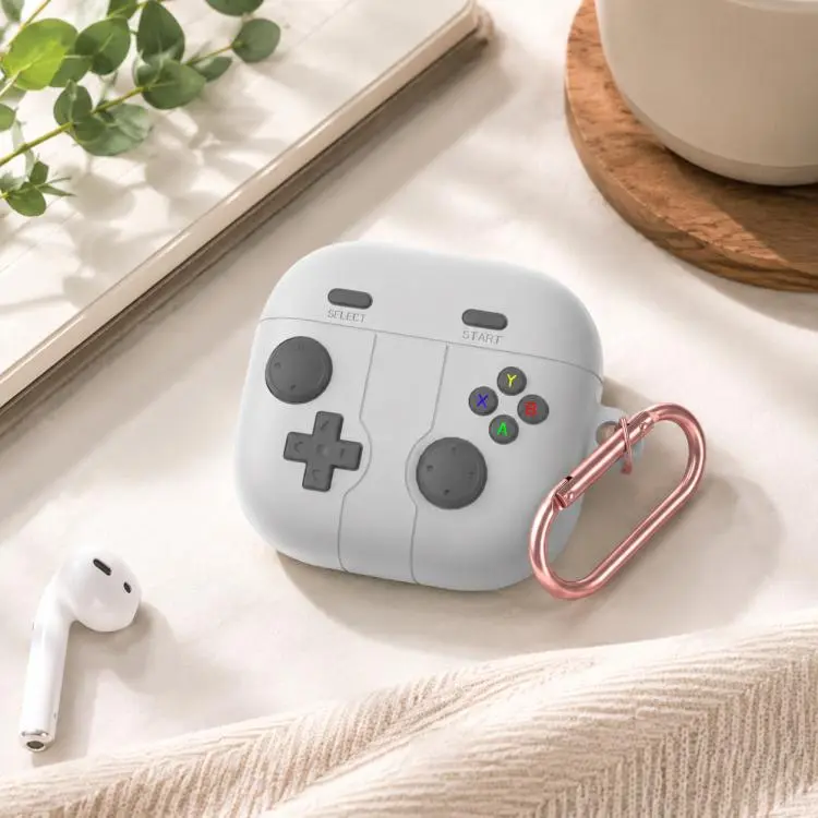 For Samsung Galaxy Buds4 / 4 Pro XDcase Retro Game Console Style Silicone Earbuds Case(Grey)