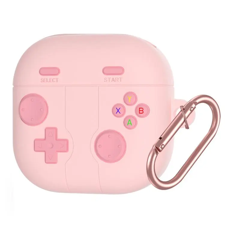 For Samsung Galaxy Buds4 / 4 Pro XDcase Retro Game Console Style Silicone Earbuds Case(Pink)