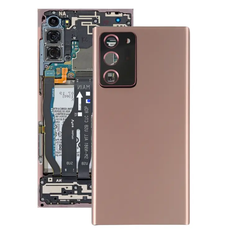 For Samsung Galaxy Note20 Ultra Battery Back Cover with Camera Lens Frame (Rose Gold)