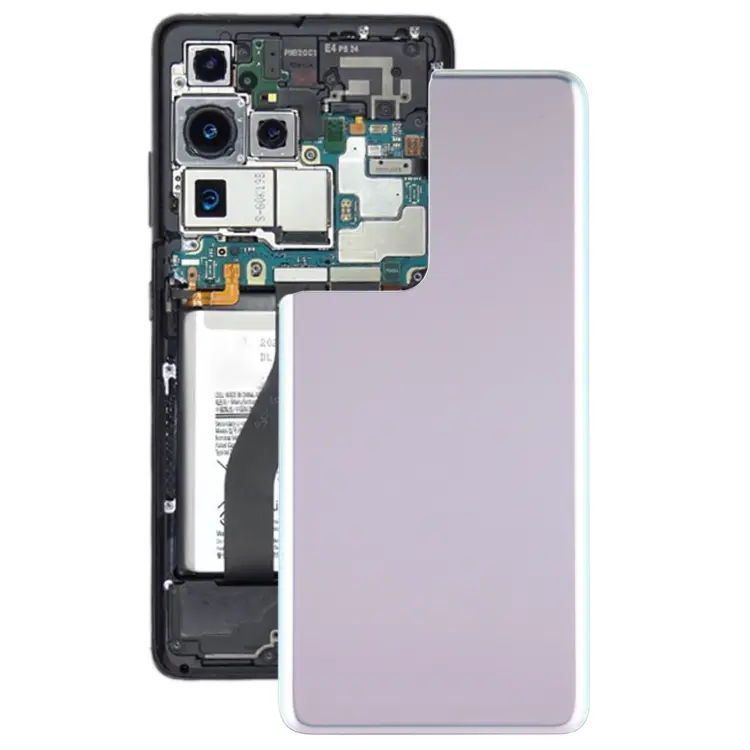 For Samsung Galaxy S21 Ultra 5G Battery Back Cover (Silver)
