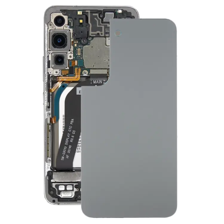 For Samsung Galaxy S22 Battery Back Cover (Grey Green)