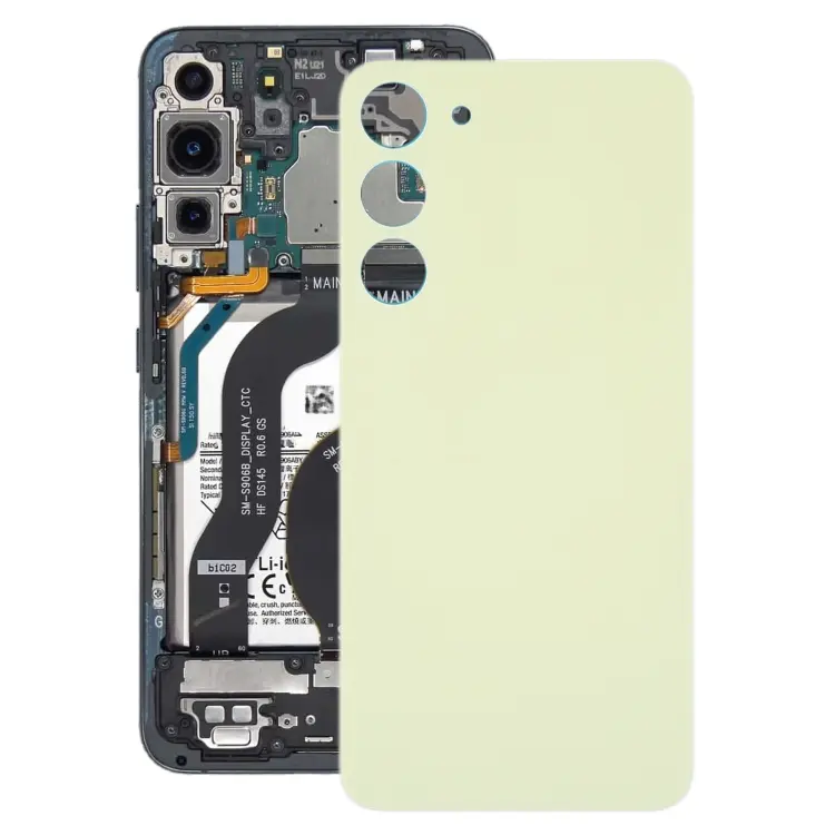 For Samsung Galaxy S23+ SM-S916B OEM Glass Battery Back Cover(Yellow)