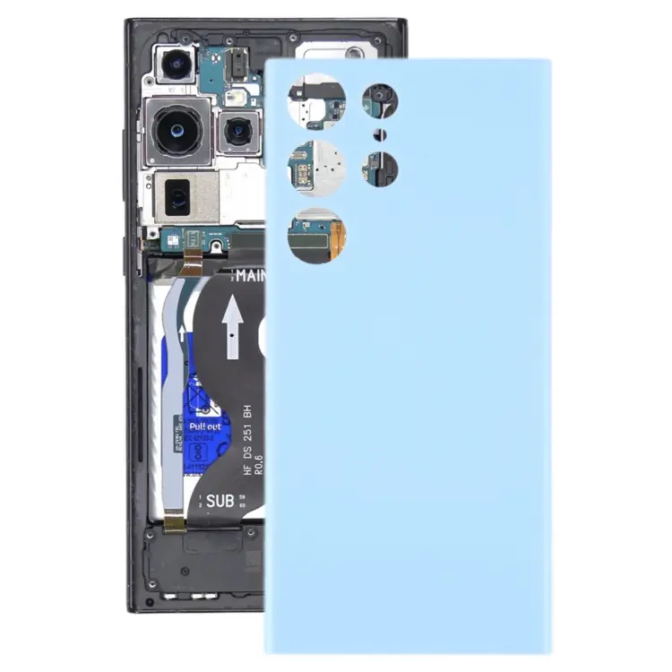 For Samsung Galaxy S23 Ultra 5G SM-S918B OEM Battery Back Cover(Blue)