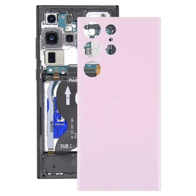 For Samsung Galaxy S23 Ultra 5G SM-S918B OEM Battery Back Cover(Pink)