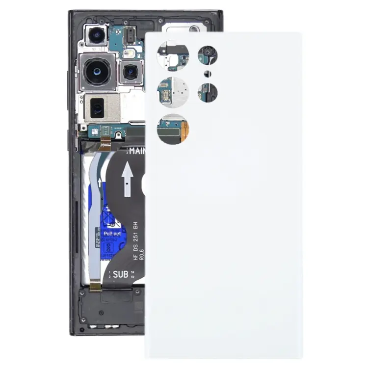 For Samsung Galaxy S23 Ultra 5G SM-S918B OEM Battery Back Cover(White)