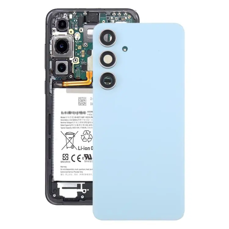 For Samsung Galaxy S24 FE SM-S721B OEM Battery Back Cover with Camera Lens Frame(Blue)