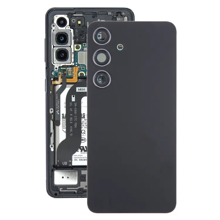 For Samsung Galaxy S24 SM-S921B OEM Battery Back Cover with Camera Lens Frame(Black)