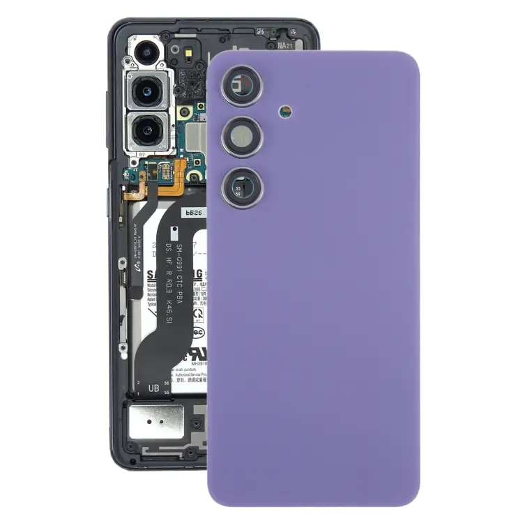 For Samsung Galaxy S24 SM-S921B OEM Battery Back Cover with Camera Lens Frame(Purple)