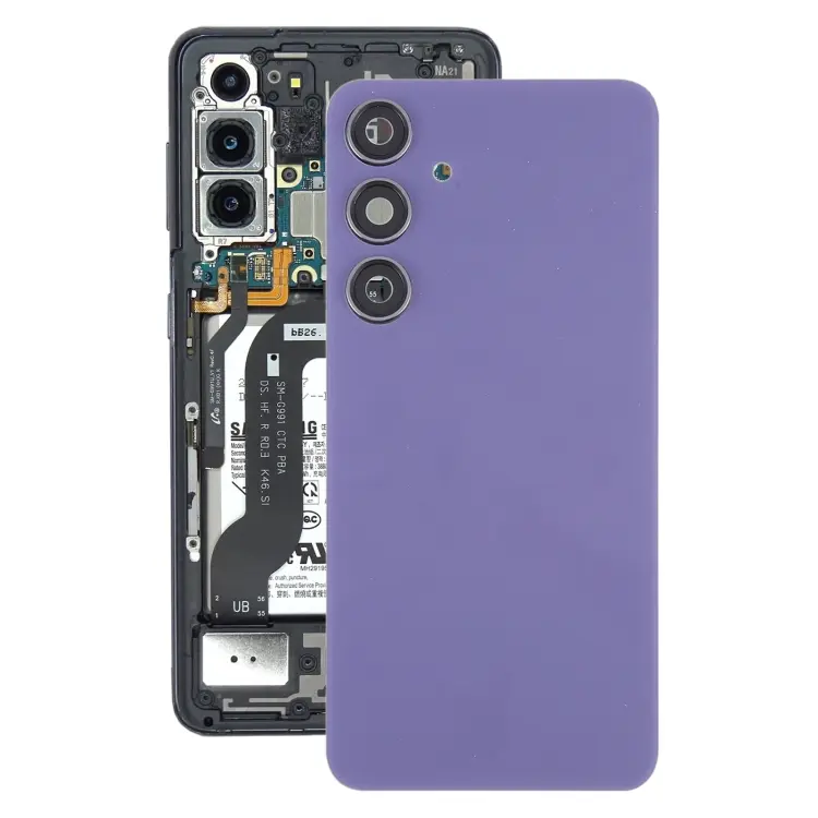 For Samsung Galaxy S24+ SM-S926B OEM Battery Back Cover with Camera Lens Frame(Purple)