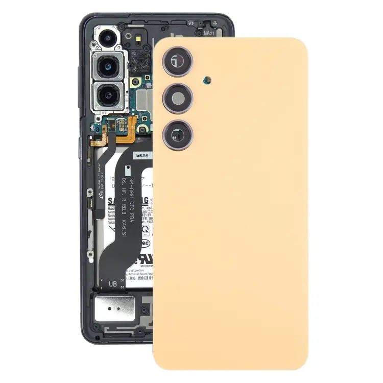 For Samsung Galaxy S24+ SM-S926B OEM Battery Back Cover with Camera Lens Frame(Yellow)