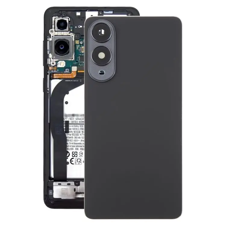 For Samsung Galaxy S25 Edge SM-S937 OEM Battery Back Cover with Camera Lens Frame(Black)