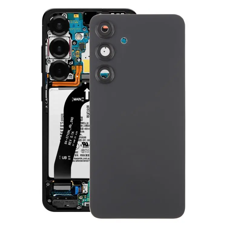 For Samsung Galaxy S25+ SM-S936B OEM Battery Back Cover with Camera Lens Frame(Black)