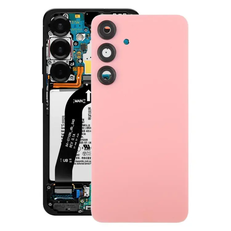 For Samsung Galaxy S25+ SM-S936B OEM Battery Back Cover with Camera Lens Frame(Pink)