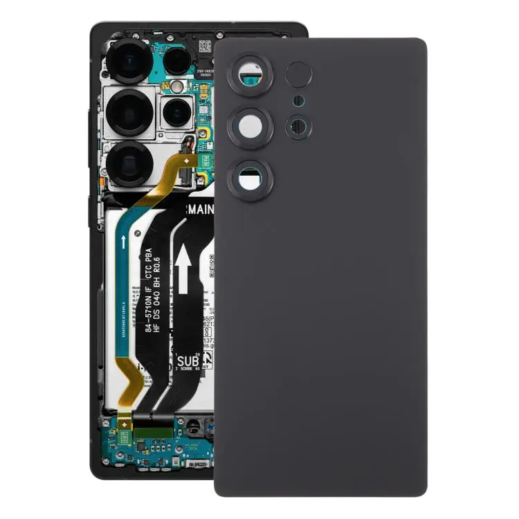 For Samsung Galaxy S25 Ultra SM-S938 OEM Battery Back Cover with Camera Lens Frame(Black)